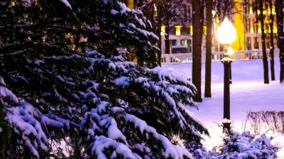 Зимний вечер в Минске