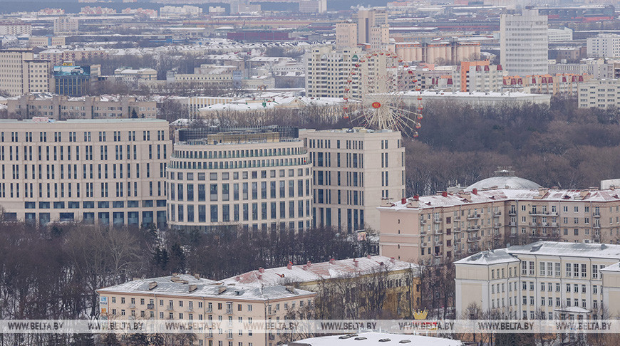 Центр Минска с высоты птичьего полета