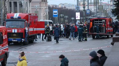 Из-за задымления на станции метро "Октябрьская" перекрывалось движение поездов на Московской линии