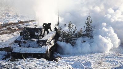 На Гожском полигоне разыгран тактический эпизод по маневренной обороне