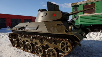 На "Линии Сталина" презентовали советский танк Т-50