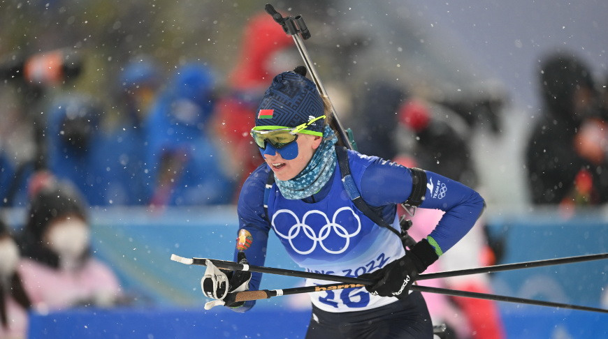 Белорусская биатлонистка Анна Сола заняла 4-е место в олимпийской гонке преследования