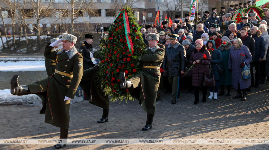 Митинг в память о погибших в Афганистане солдатах прошел в Минске