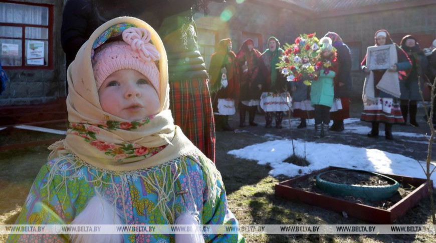 Народный обряд "Стрэчанне" провели в Лельчицком районе