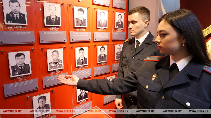 Молодые специалисты Марина и Дмитрий Рачинские служат в рядах витебской милиции