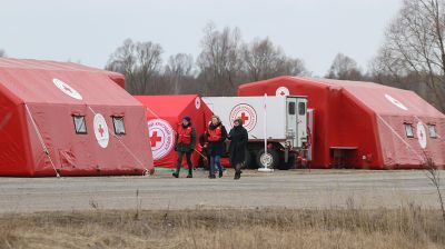 Отапливаемый палаточный городок БОКК на приграничье в Брагинском районе готов принять до 100 человек