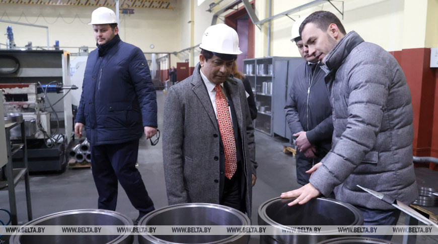 Посол Индии посетил могилевское предприятие "Технолит"