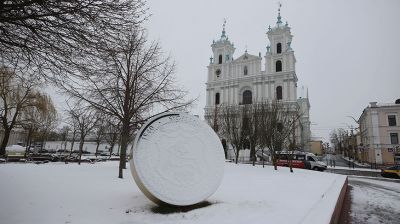 Апрельский снегопад в Гродно