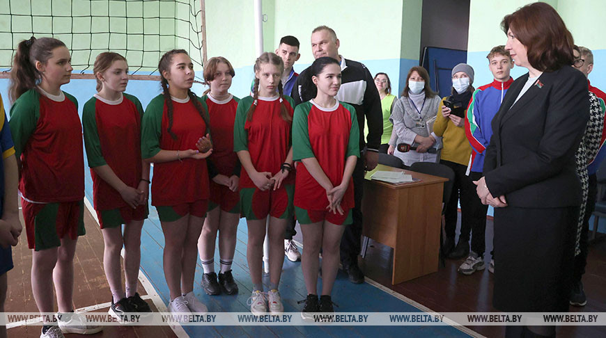 Кочанова встретилась со школьниками Могилевского района