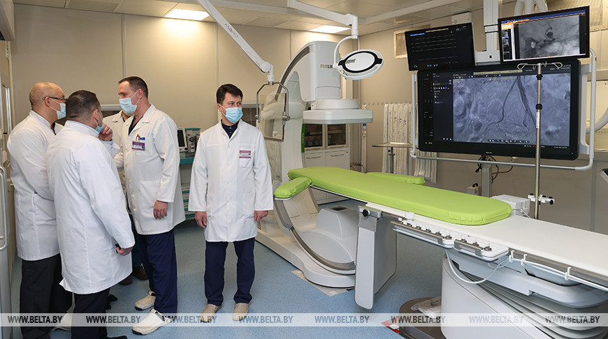 Высокотехнологичную рентгеноперационную открыли в Гомельском госпитале инвалидов Отечественной войны