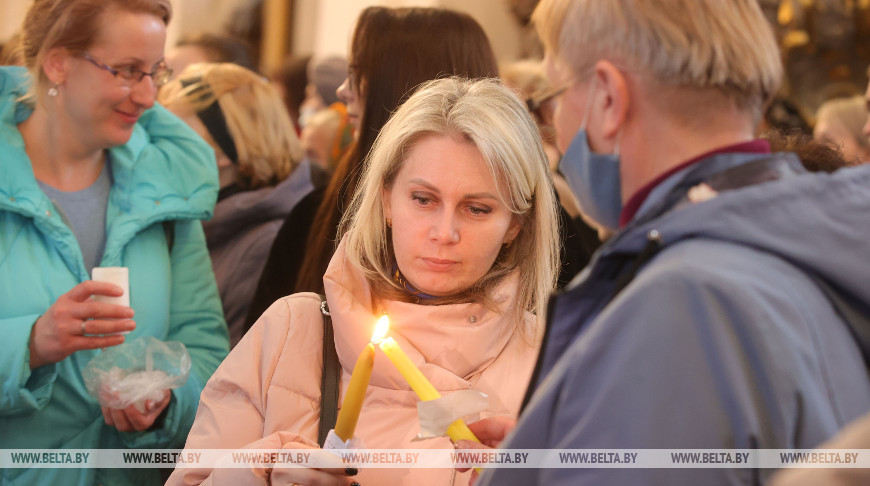 Навечерие Пасхи прошло в Фарном костеле Гродно