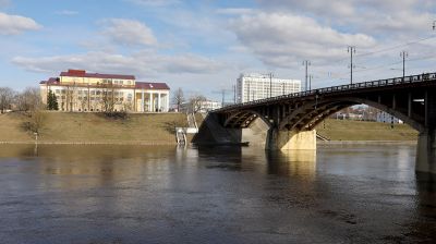 В Витебске подтопило набережную Западной Двины