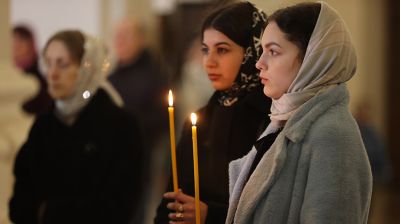 Праздничное богослужение прошло в Свято-Успенском кафедральном соборе Витебска