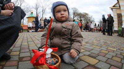 Освящение праздничной пищи в Брестском районе