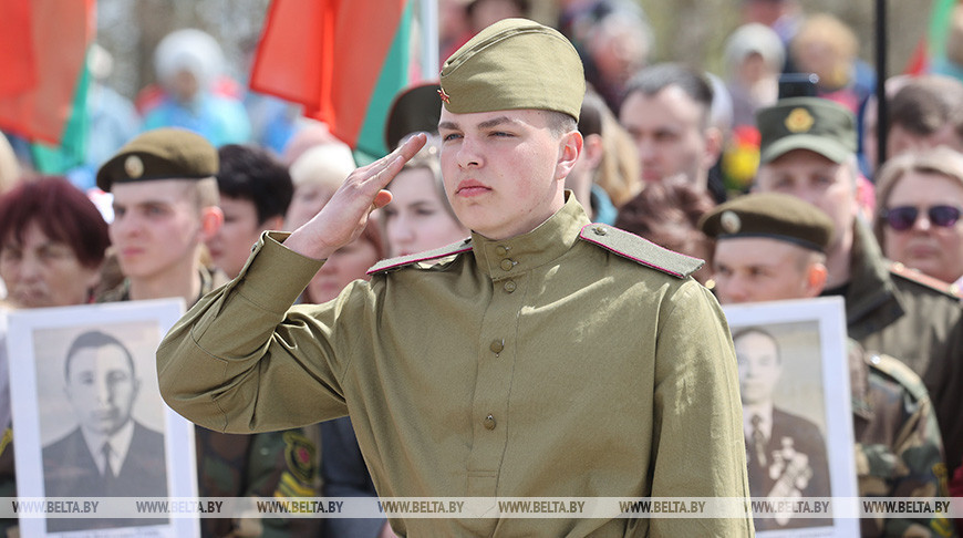 Патриотическая акция "Прорыв Победы" прошла в Ушачском районе