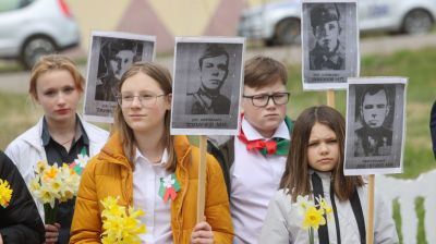 В Городокском районе на воинском захоронении прошел митинг Победы