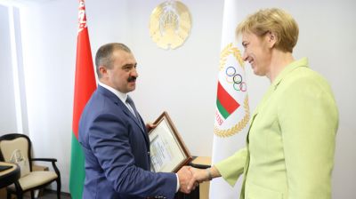 Екатерина Карстен удостоена почетной грамоты НОК Беларуси