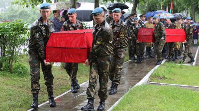 В Витебском районе перезахоронили останки 30 красноармейцев