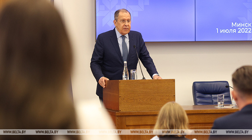 Министр иностранных дел России Сергей Лавров посетил БГУ