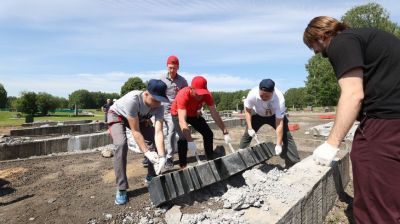 Трудовая акция прошла в Хатыни