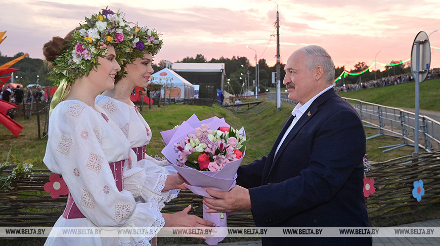 Лукашенко посетил республиканский праздник "Купалье"