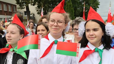 На одну из самых высоких точек Витебска подняли Государственный флаг Беларуси