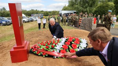 Останки 108 воинов РККА перезахоронили в Витебском районе