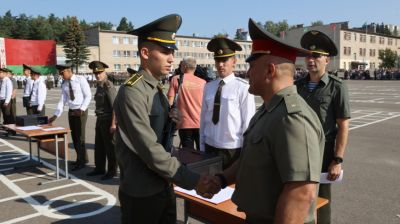 Торжественная церемония принятия военной присяги прошла в Военной академии Вооруженных Сил Республики Беларусь