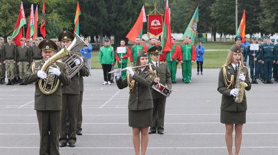 Военно-спортивный праздник прошел в в/ч 5525 в Гомеле в рамках Дня народного единства