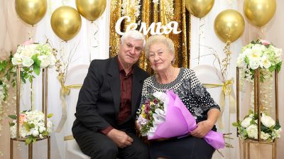 Торжественная регистрация 50-летия совместной жизни супружеских пар прошла в Солигорске