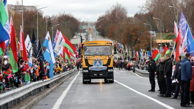 В Новополоцке открыли обновленный мост через Западную Двину