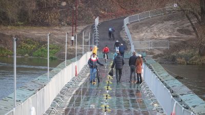 В Гродно открыли понтонную переправу через Неман