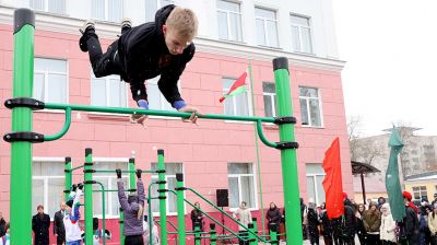 Новую воркаут-площадку открыли в Могилеве