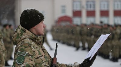 Военнослужащие внутренних войск МВД приняли присягу