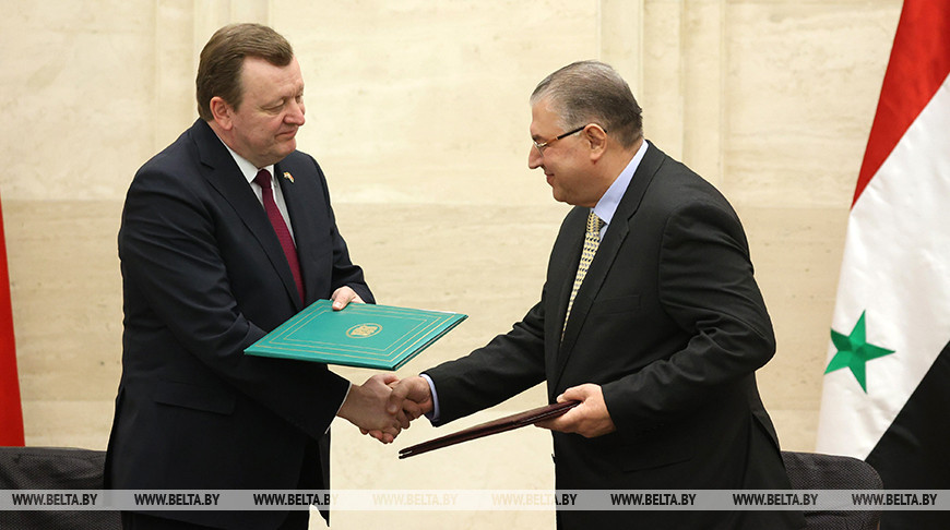 Представители Беларуси и Сирии подписали ряд документов