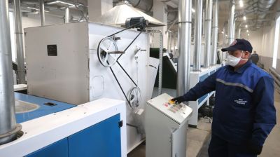 Модернизированный цех углубленной переработки открыли на Дубровенском льнозаводе