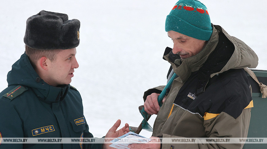 В Могилеве сотрудники МЧС активизировали рейды на замерзших водоемах