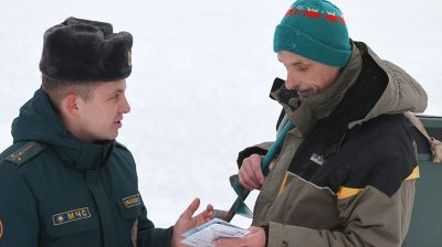 В Могилеве сотрудники МЧС активизировали рейды на замерзших водоемах