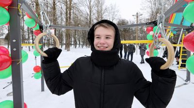 Многофункциональную площадку для воркаута открыли в Бешенковичах