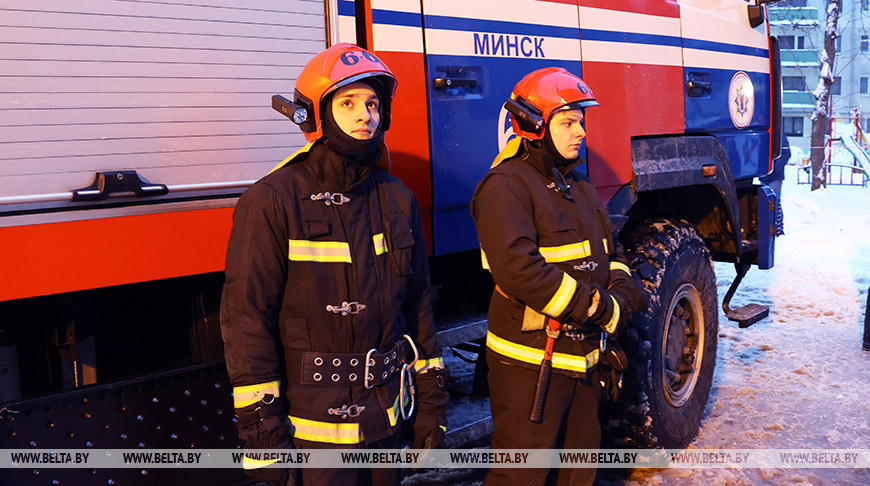 В доме на бульваре Шевченко в Минске произошел сильный пожар