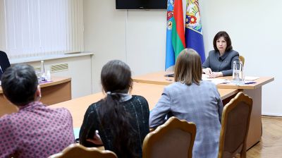 Кочанова ведет прием в администрации Первомайского района