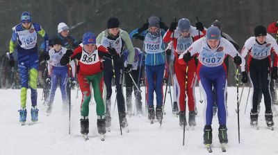 Около 100 молодых спортсменов посоревновались в лыжных гонках в Шкловском районе
