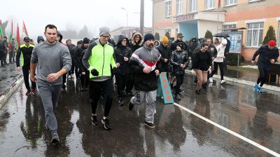 Забег "Сильные духом" и окунание в крещенскую воду прошли в Буда-Кошелевском районе