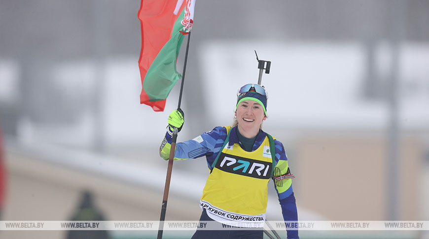 Динара Алимбекова-Смольская выиграла гонку преследования на Кубке Содружества в Раубичах