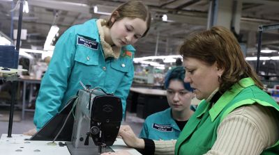 Фабрика ОАО "Моготекс" приняла первый в этом году производственный студенческий отряд "Праменчык"
