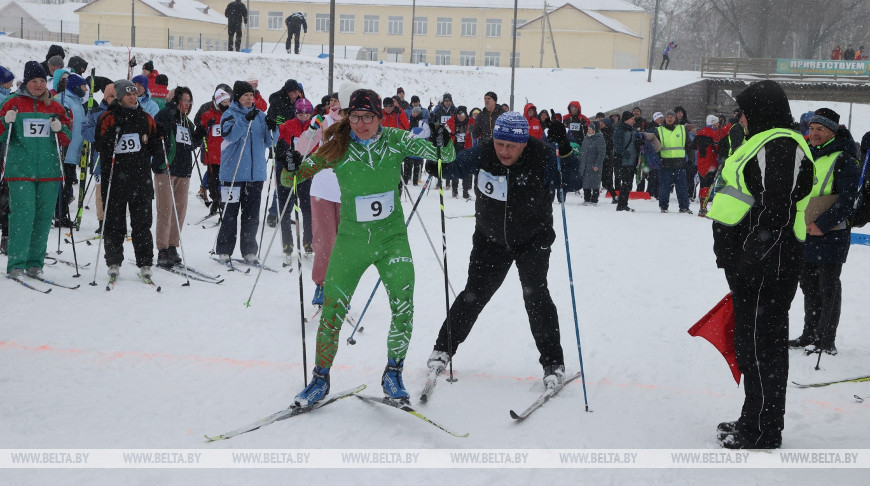 Более 300 участников собрала "Могилевская лыжня" в Чаусах