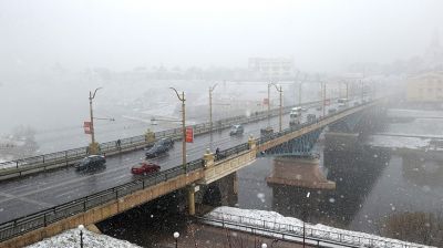 Снегопад в Гродно