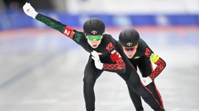 Белорусские конькобежцы выиграли бронзу в командном спринте на Играх "Дети Азии"