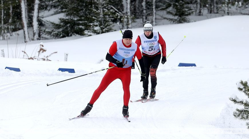 Более 600 спортсменов приняли участие в областном празднике "Витебская лыжня"