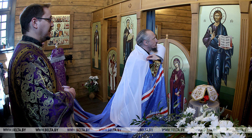 Церемония освящения храма Рождества Пресвятой Богородицы состоялась в Хатыни